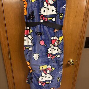 New 2025 Sanrio Hello Kitty Halloween Witchy Treats Plush Throw Blanket NWT